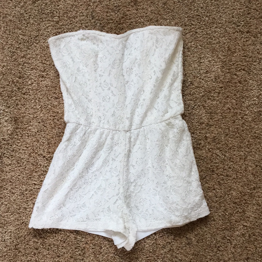 * 4/$25 * White lace romper